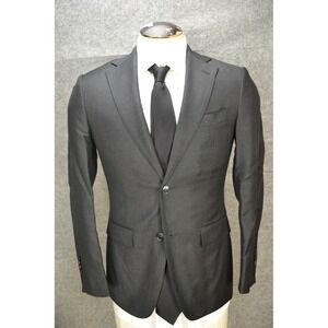 Suitsupply‎ Napoli Blazer Mens 34 Dark Gray Pure Wool Vitale Barberis Sport Coat